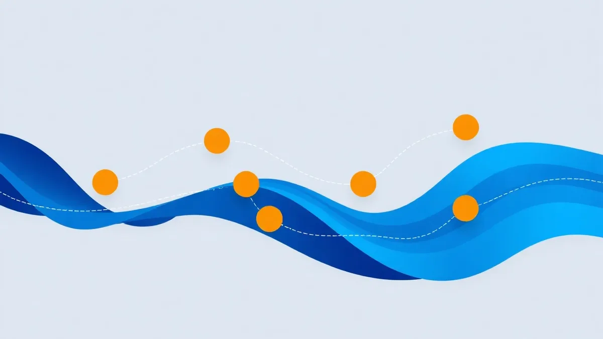 Flujos de trabajo interconectados con puntos de aprobación en colores Adobe.