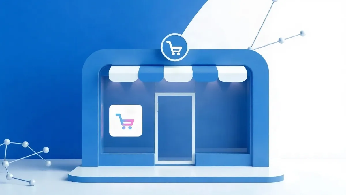 Abstract illustration of omnichannel pickup flow and digital integration