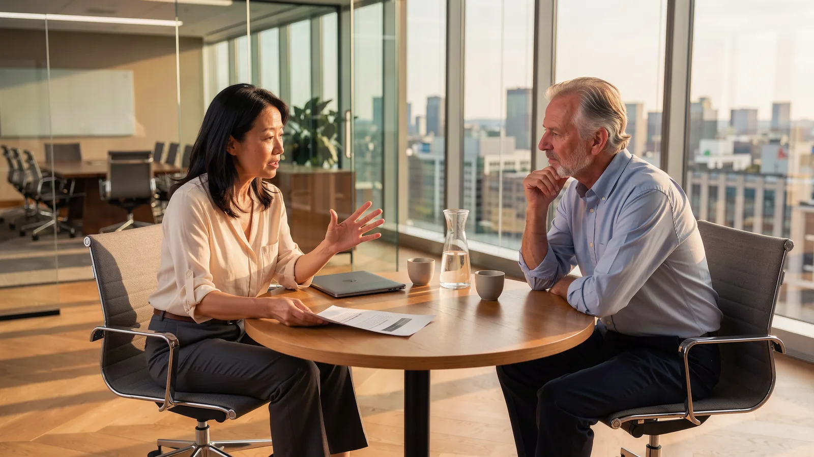 Technical lead explains to a finance director the business risk of postponing store upgrades.