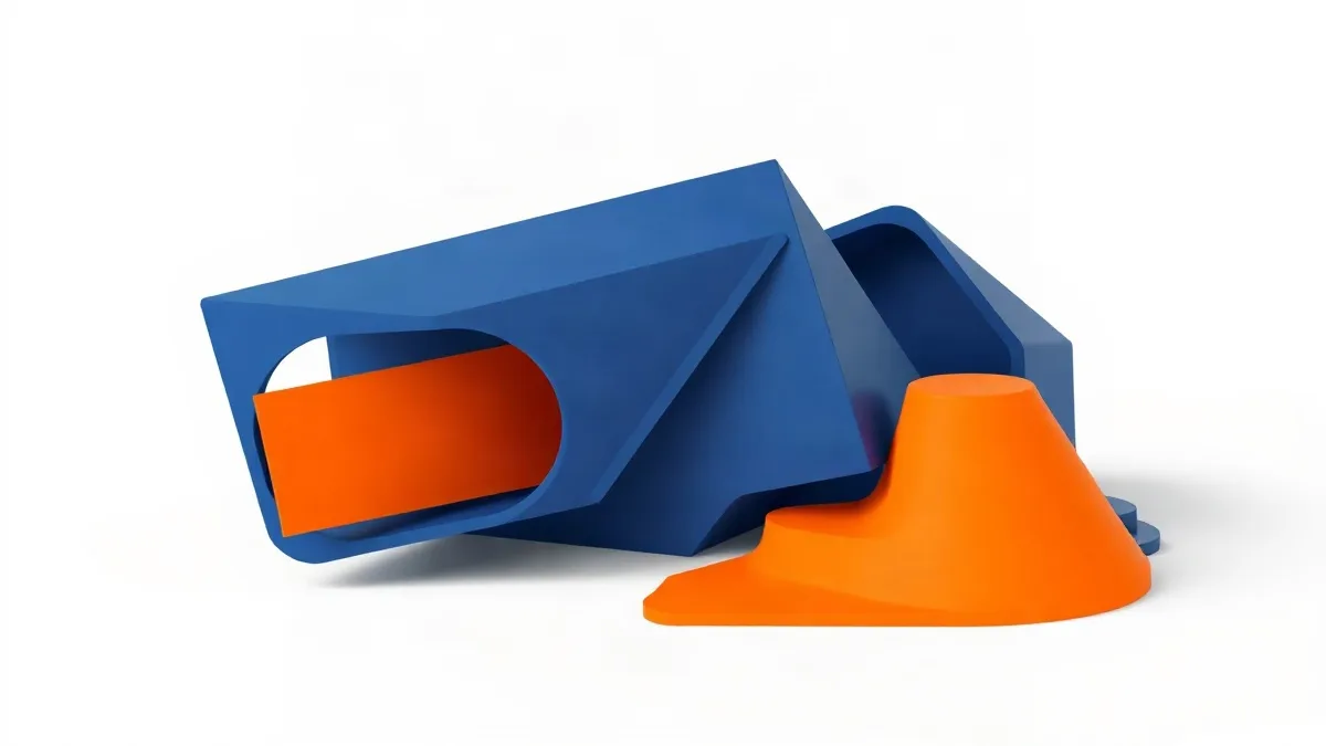 Abstract data layers transforming into organized structures